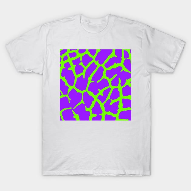 Giraffe Print Mint Amethyst T-Shirt by BlakCircleGirl